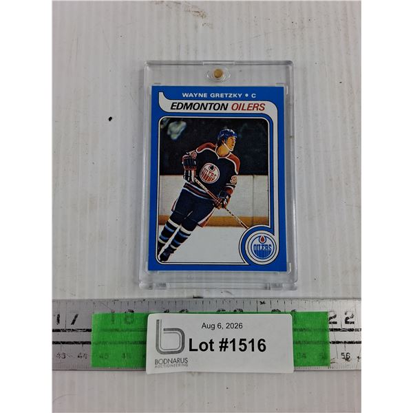 Wayne Gretzky Edmonton Oilers Hockey Trading Card - CANNOT AUTHENTICATE