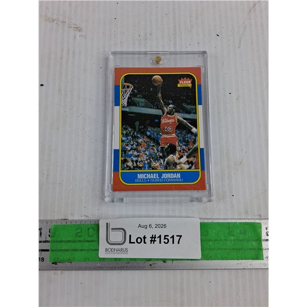 Fleer Michael Jordan Basketball Trading Card - CANNOT AUTHENTICATE
