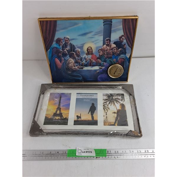 Framed The Last Supper Wall Art 13" x 10" & Picture Frame