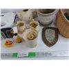 Image 3 : Superior Sandwich Maker, Cream/Sugar Set, Tea Pot, Planter, Wicker Basket, Misc