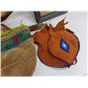 Image 4 : Baby Cover, Wooden Stick, Beaded Suede Bag, Frames Embroidery Art