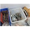 Image 3 : Plastic Bins, Screws, Bolts, Nails, Assorted Hardware
