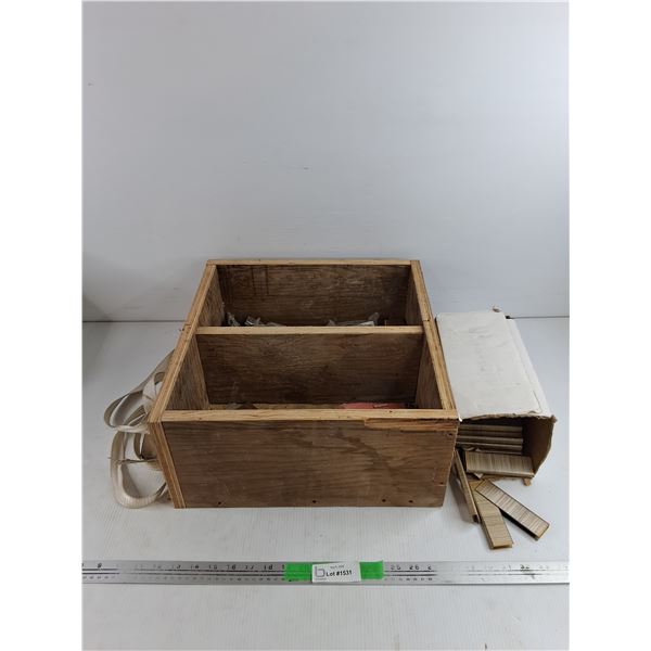 Staples, Strap & Wooden Crate 16" x 16" x 8", Pickup Only