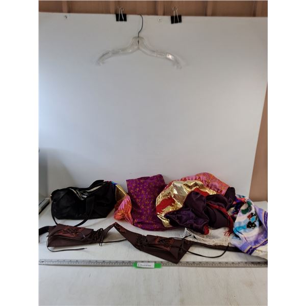 (5) Pillow Cases and (1) Bag, (1) Belt