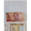 Image 3 : Assorted Coins, Canada, Mexico, India, Costa Rica, Thai and Cuban Bank Notes