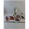 Image 1 : Angled Drill Guide, Stapler, Milwaukee Screwdriver,  Folding Multi-Tool