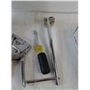 Image 8 : Angled Drill Guide, Stapler, Milwaukee Screwdriver,  Folding Multi-Tool