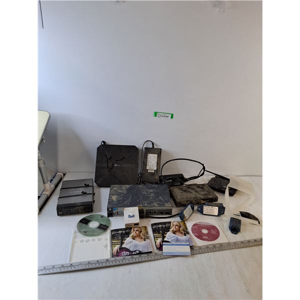Assorted WiFi Routers, AC ADapters, (2) Lindsay Ell Albums, Misc No Shipping