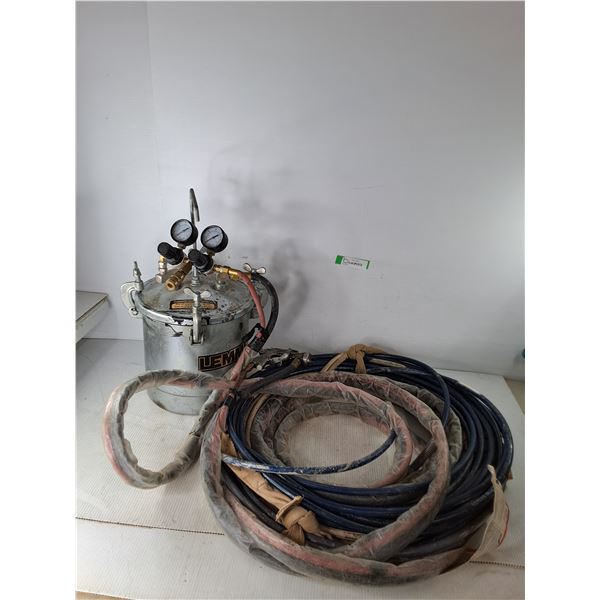 Lemmer Paint Sprayer With Pressure Pot And Dual Regulators Pickup Only
