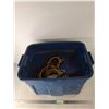 Image 1 : Propane Hoses, Picture Frame, Ruler, Storage Tub 21"x15.5"x16.6", Misc, Pickup Only