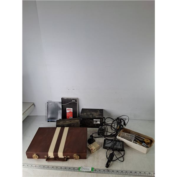 Backgammon Game Set, Sewing Accessories, Note Book, Misc Pickup Preferred