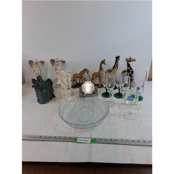 Decorative Religious Figures, Giraffe Models, Glasses, Misc - UpTo 10"