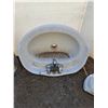 Image 6 : **(2) Sinks, Ceramic and Stainless Untested No Shipping