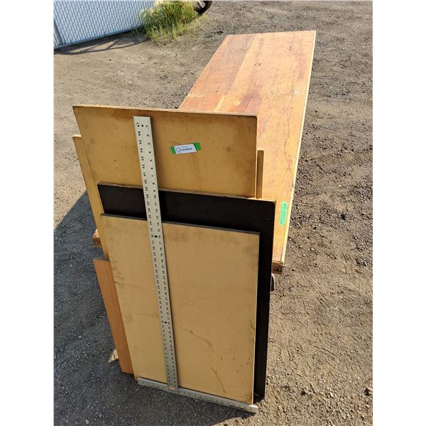 Table with Wood Surface and Various Lengths of Metal T-Square Not Included No Shipping