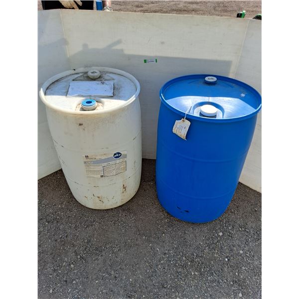 ** (2)Rain Barrels White and Blue 200L No Shipping