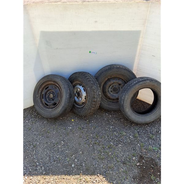 **(3) Car Rims (4) Tires No Shipping