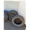 Image 3 : **(3) Car Rims (4) Tires No Shipping