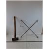 Image 1 : Tire Iron and Sledgehammer No Shipping
