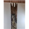 Image 2 : *Carved Wood Zebra Decoration 41", Pickup Only