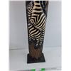 Image 3 : *Carved Wood Zebra Decoration 41", Pickup Only
