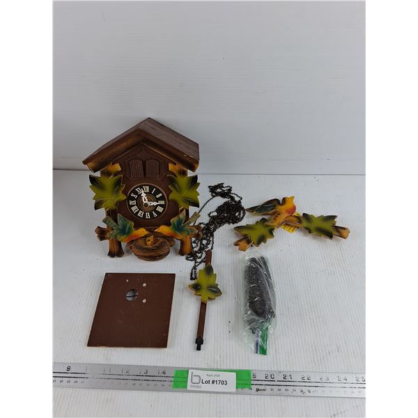 Vintage Wall Clock - Made in Germany - As Is