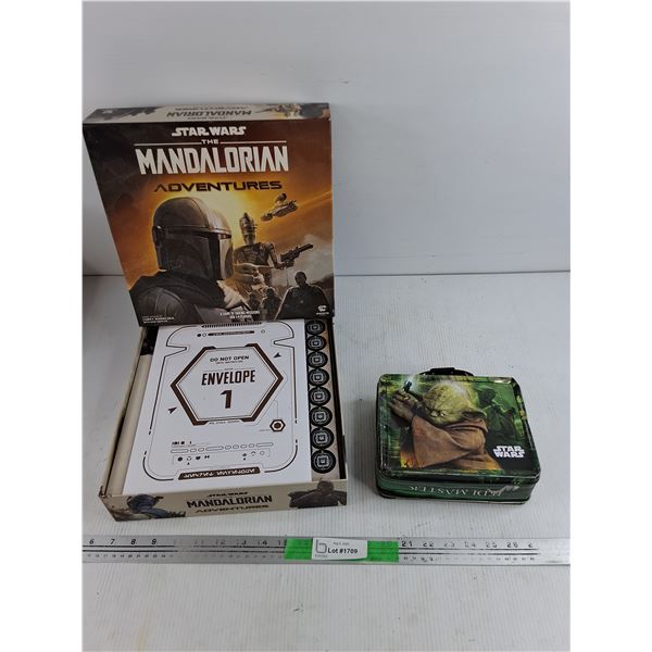 Star Wars The Mandalorian Adventures Game & Star Wars Lunch Box