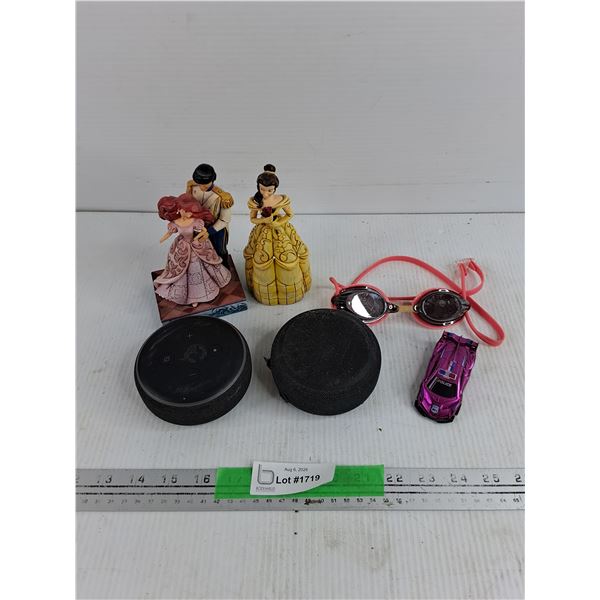 Amazon Speakers, Figures, Swimming Goggles, Toy Car