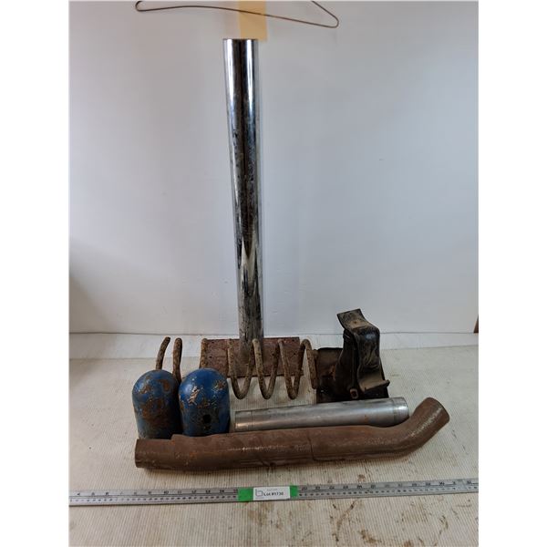 Suspension Spring, Exhaust Pipe, Tank Caps, Hydraulic Jack, Misc, PICKUP ONLY