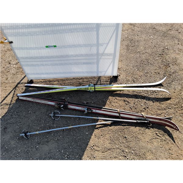 **(2) Pairs of Skis - Fischer & Kastle - PICKUP ONLY