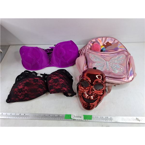 Halloween Mask, Bras, Backpack