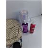 Image 7 : Gucci Cap, Jewelry, Instant Cold Compress, Tumbler, Mini Backpack, Body Spray & Leave In Conditioner