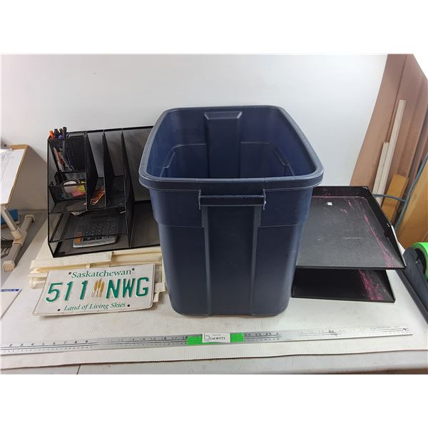 Plastic Storage Tote 16" x 15" x 21", SK Plate, Office Organizers & Misc, Pickup only