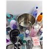 Image 7 : Self Care Products, Stock Pot, Single Use Cups, Headphones, Charging Cables, Bluetooth Speaker, Misc