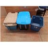Image 1 : **Plastic Storage Totes w/Lids 32" x 20" x 18", 33" x 20" x 18", PICKUP ONLY