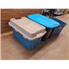 Image 3 : **Plastic Storage Totes w/Lids 32" x 20" x 18", 33" x 20" x 18", PICKUP ONLY
