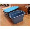Image 4 : **Plastic Storage Totes w/Lids 32" x 20" x 18", 33" x 20" x 18", PICKUP ONLY