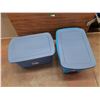 Image 2 : **Sterlite & Tuff Plastic Storage Totes w/Lids - PICKUP ONLY