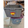 Image 3 : **Plastic Storage Containers, Some Damage, PICKUP ONLY