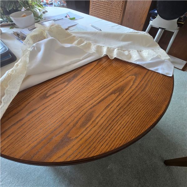 Dining Table (with 1 leaf) and (4) Chairs - furniture only, contents not included