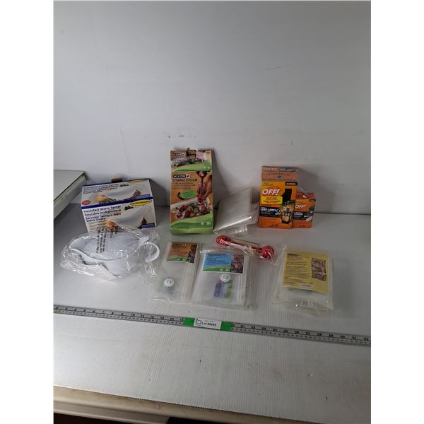 Vacuum Storage Bags, Plastic Gravy Boat, Mosquito Repellant Lamp