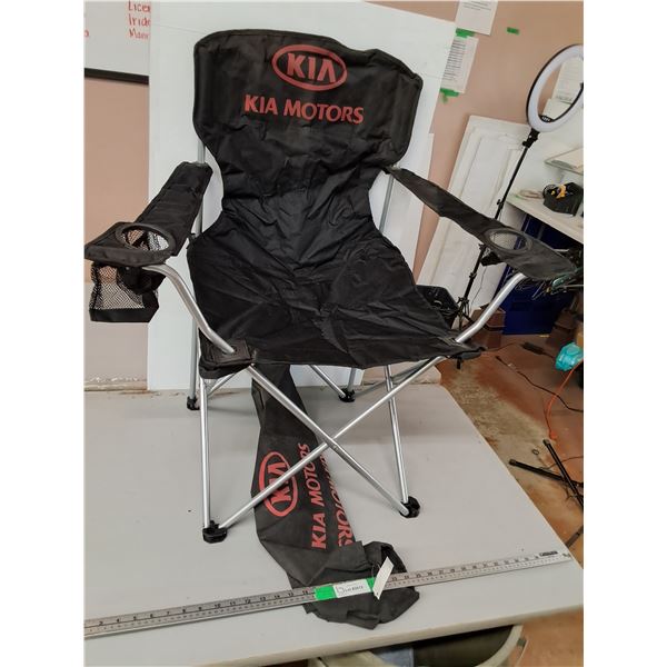 Kia Motors Lawn Chair 35" Tall & Bag- Can't Ship