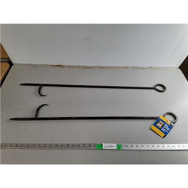 (2) 36" Fireplace Log Pokers- Can't Ship