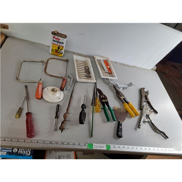 Poly Strippa, Coping Saws, Tin Snips, Misc. Can't Ship