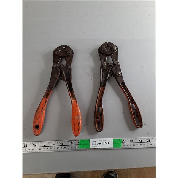 (2) Nicopress Sleeve Swaging Tools