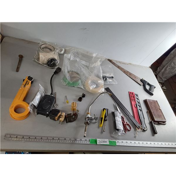 Faucet, 17.5" Saw, Tapes, Misc.
