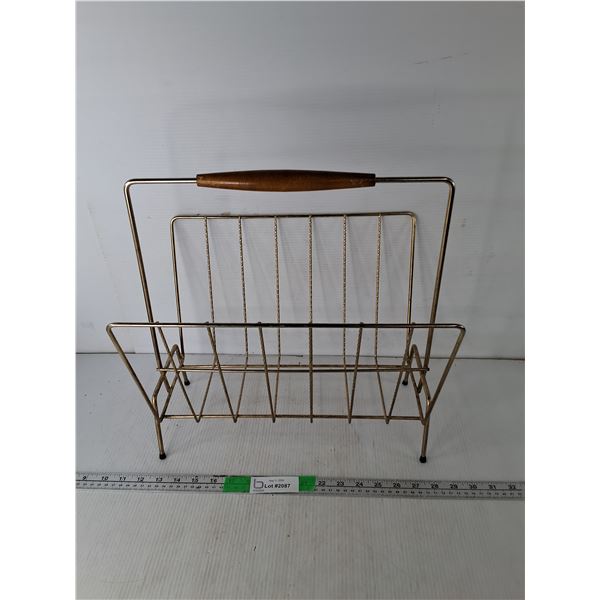 Metal Magazine Rack 15" x 11" x 15.5"- Can't Ship