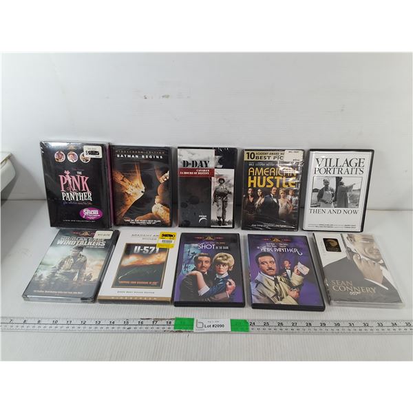 DVDs/Sets (Some Sealed)- Pink Panther, American Hustle, A Shot in the Dark, Misc.