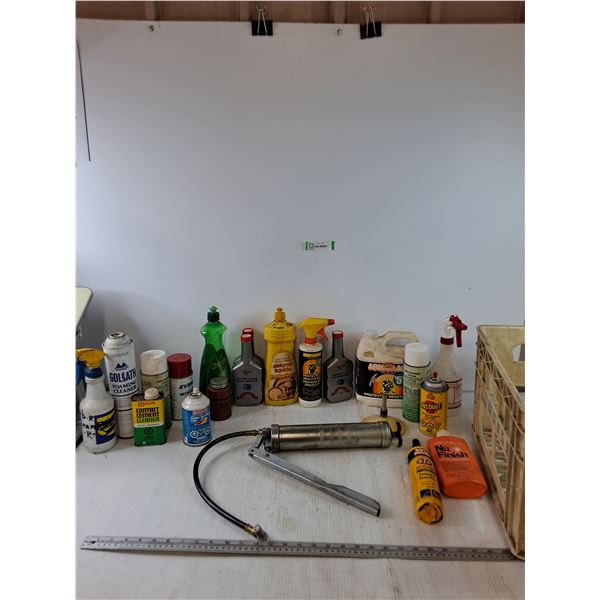 Air Pressure Pump, Assorted Cleaners, Engine Flush, Starting Fluid, Misc No Shipping