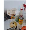 Image 6 : Air Pressure Pump, Assorted Cleaners, Engine Flush, Starting Fluid, Misc No Shipping