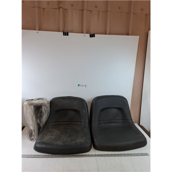 (2) Tractor Seats As-Is and (3) 13" Boat Seat Pedestals, Pickup Only